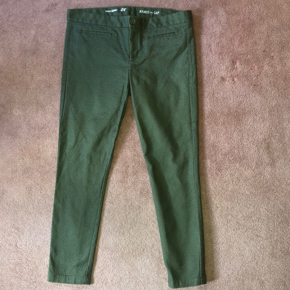 GAP || super skinny khaki (snakeskin texture)
